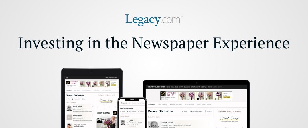 Legacy.com: Investing in the Newspaper Experience